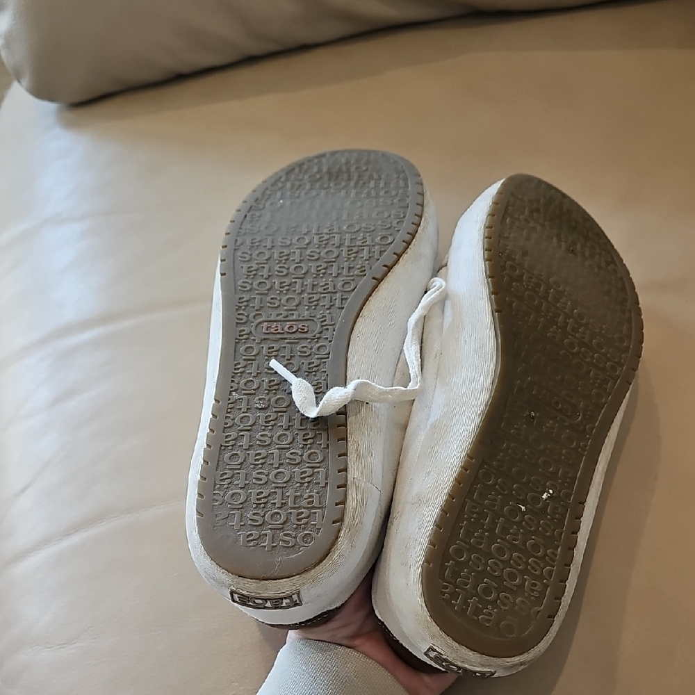 TAOS Casual Beige Sneakers with Brown Accents - Picture 6 of 8
